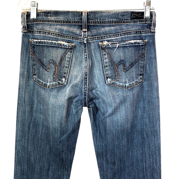 Citizens of Humanity Womens Size 28 COH Ingrid Low Waist Flare Jeans Nile River - Picture 6 of 12